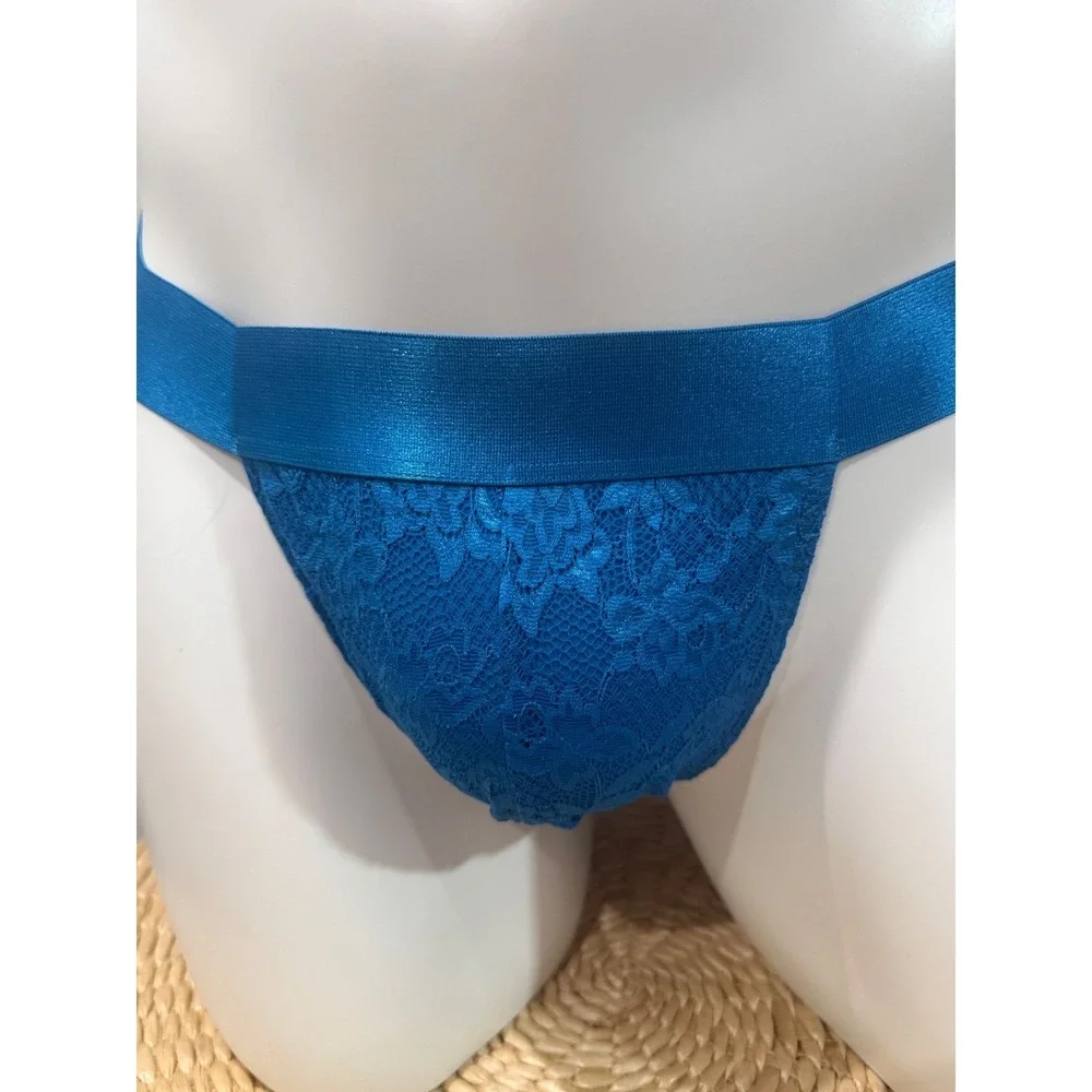 Cosabella Never Say Never Blue Lace Sports Brief Luxury Italian Men's Underwear‎